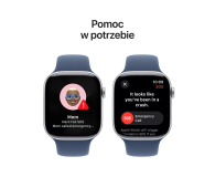 APPLE Watch 10 GPS + Cellular 46mm koperta z aluminium (srebrny) + pasek sportowy rozmiar S/M (denim) - 1278180 - zdjęcie 6